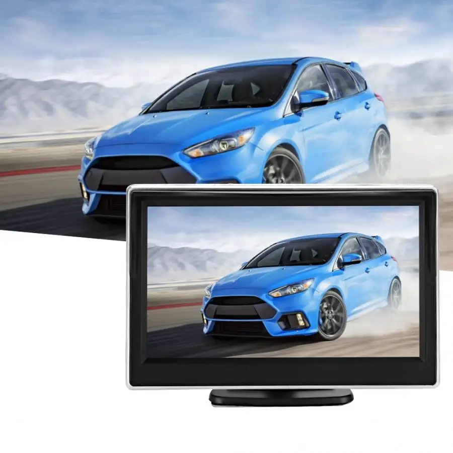 Pantalla coche 5in 480X272 разрешение 2 Way AV вход ЖК-монитор для автомобиля для системы заднего хода и DVD аксессуары automovil