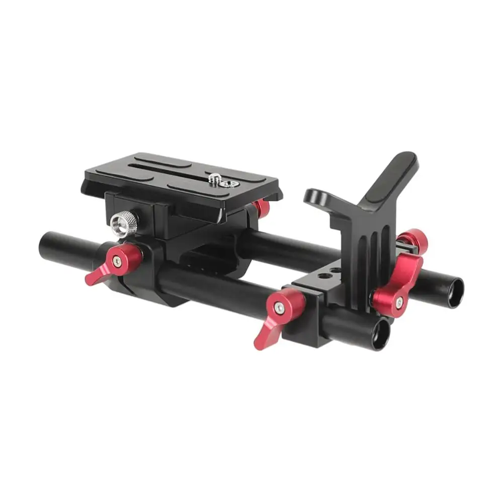 HDRiG Manfrotto Stil Quick Release Basis Platte Kit Mit 15mm Dual Stange System Für Manfrotto 577/ 501/ 504/ 701 stativ