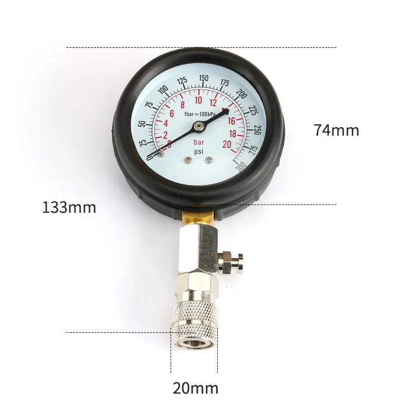 gas gasolina compressor de cilindro medidor 02