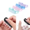 100Pcs Nail Brushes Soft Remove Dust Plastic Nail Art Cleaning Brush Acrylic Gel Polish File Finger Care Makeup Manicure Tools 6