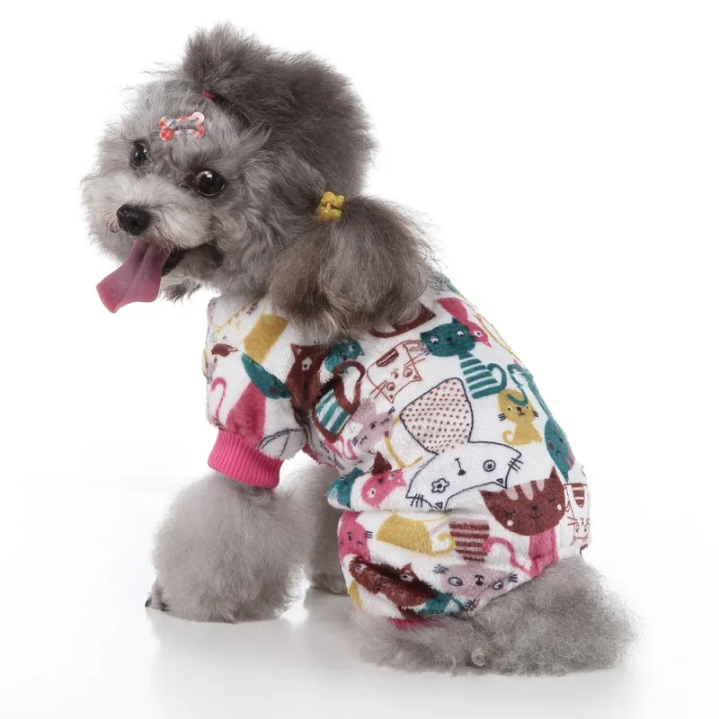 

Autumn Winter Pet Soft Comfortable Lovely Pajamas For Small Medium Dogs Puppy Autumn & Winter Costume NEW