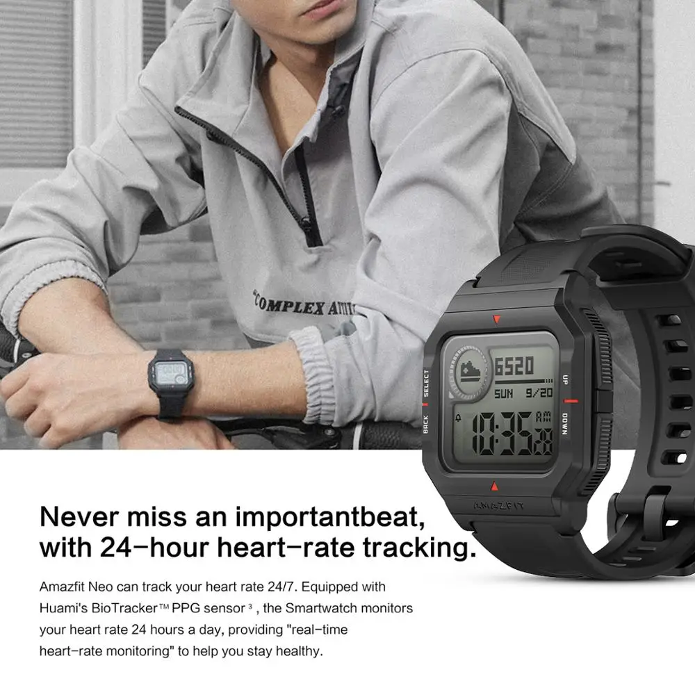 Amazfit Neo Smart Watch 28 Days Battery Life Smartwatch