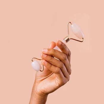 

Rose Quartz Roller Slimming Face Massager Natural Jade Facial Massage Roller Stone Lifting Tool Skin Massage Beauty Care