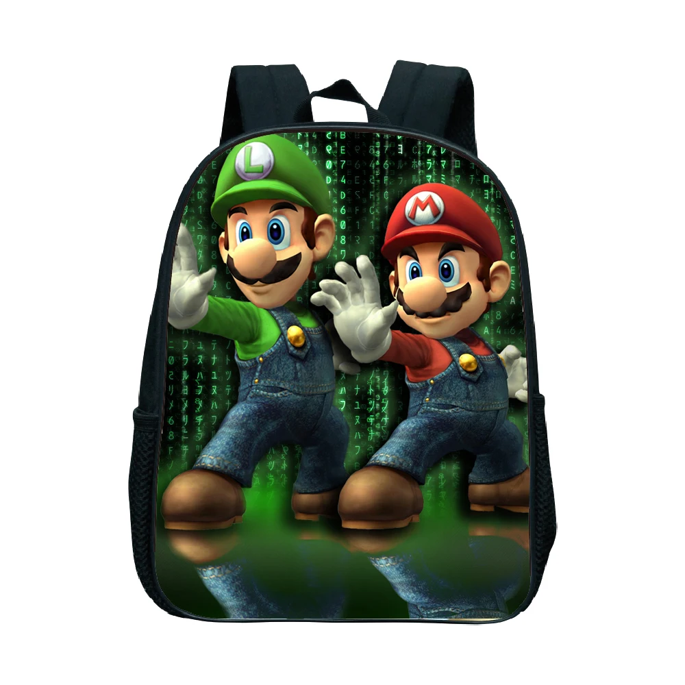 16 Рюкзак Super Mario Bros для детей, портфель для мальчика, детский рюкзак для детского сада, школьные сумки с героями мультфильмов, лучший подарок, рюкзак - Цвет: 16