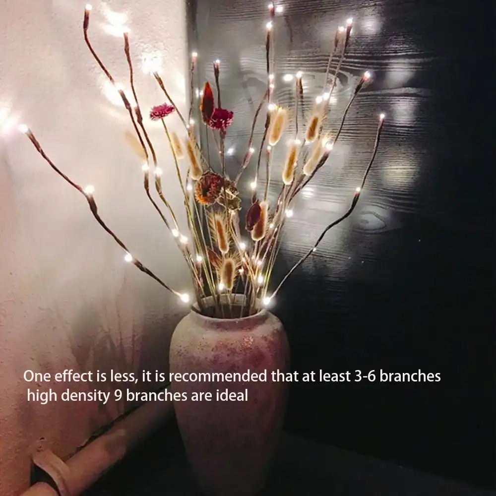 20led Willow Tree Branch Lights Christmas Party Home Decoration Fairy Tale String Lights Holiday Party Home Decoration Lights Aliexpress