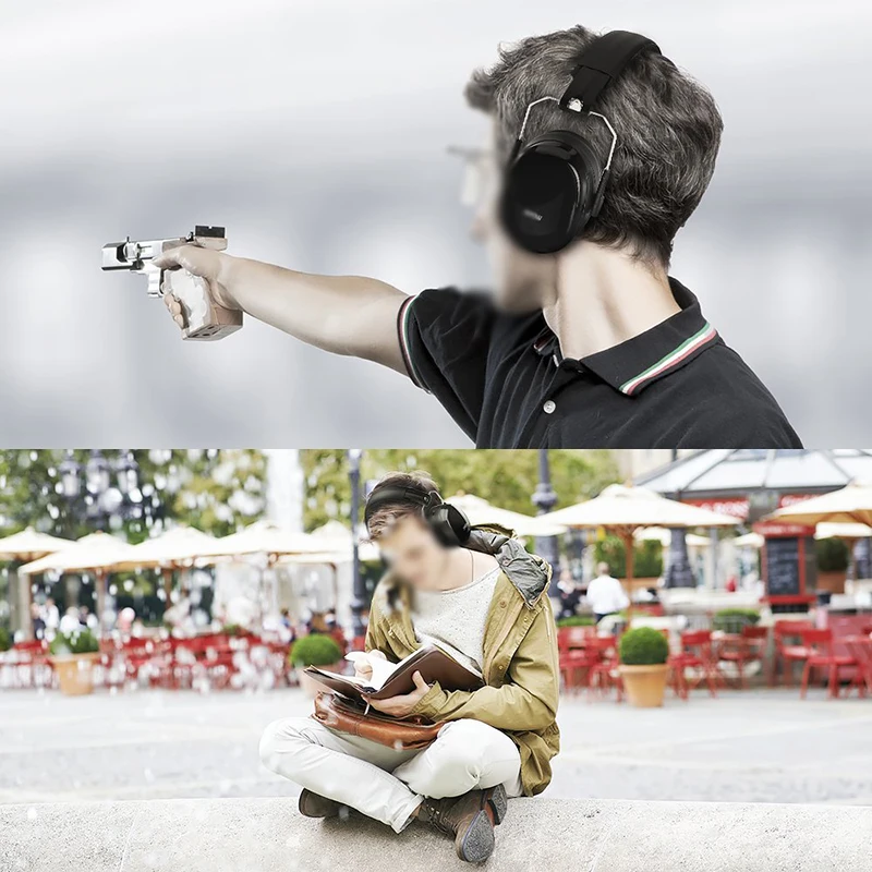 Новые складные наушники-защитники SNR 35dB защитные Накладные на голову шумозащитные звукоизоляционные наушники для защиты слуха для взрослых для стрельбы