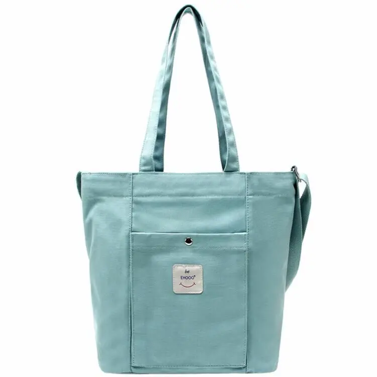 

2019 new canvas bag Korean version of the simple lightweight bag literary shoulder bag female Messenger bag