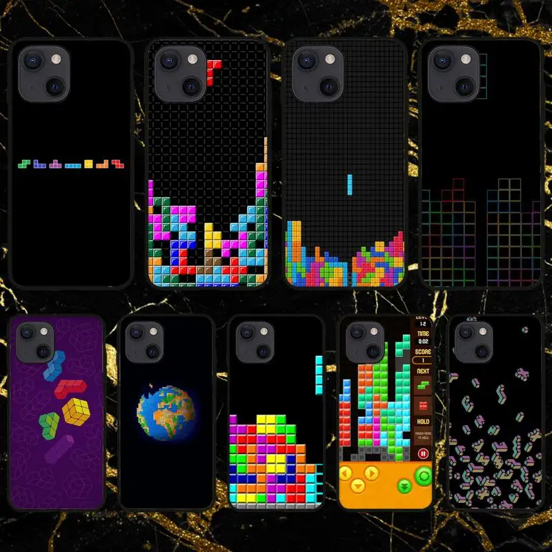 Забавный чехол для телефона RUICHI Game Tetris iPhone 11 12 Mini 13 Pro XS Max X 8 7 6s Plus 5 SE XR | Мобильные