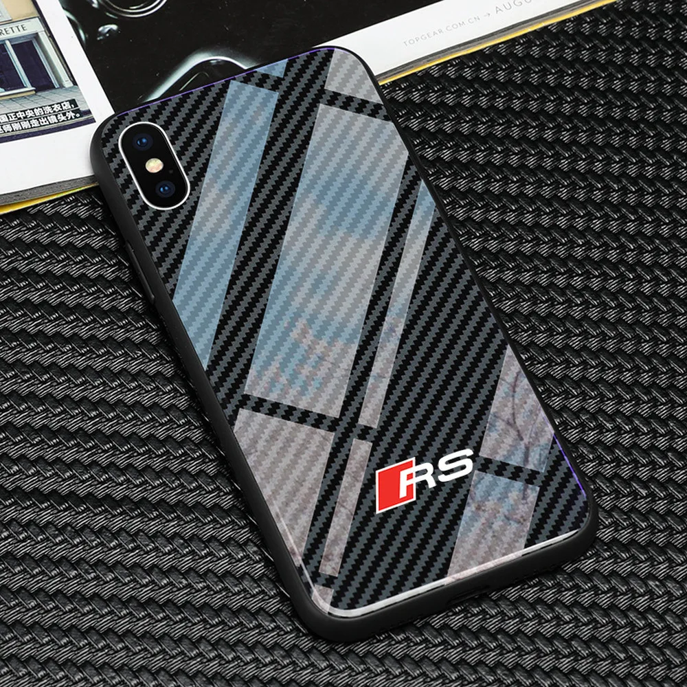 Роскошный автомобильный чехол для телефона для iphone 6 6S 7plus 8 8plus X XR XS 11 Pro Max чехол из закаленного стекла