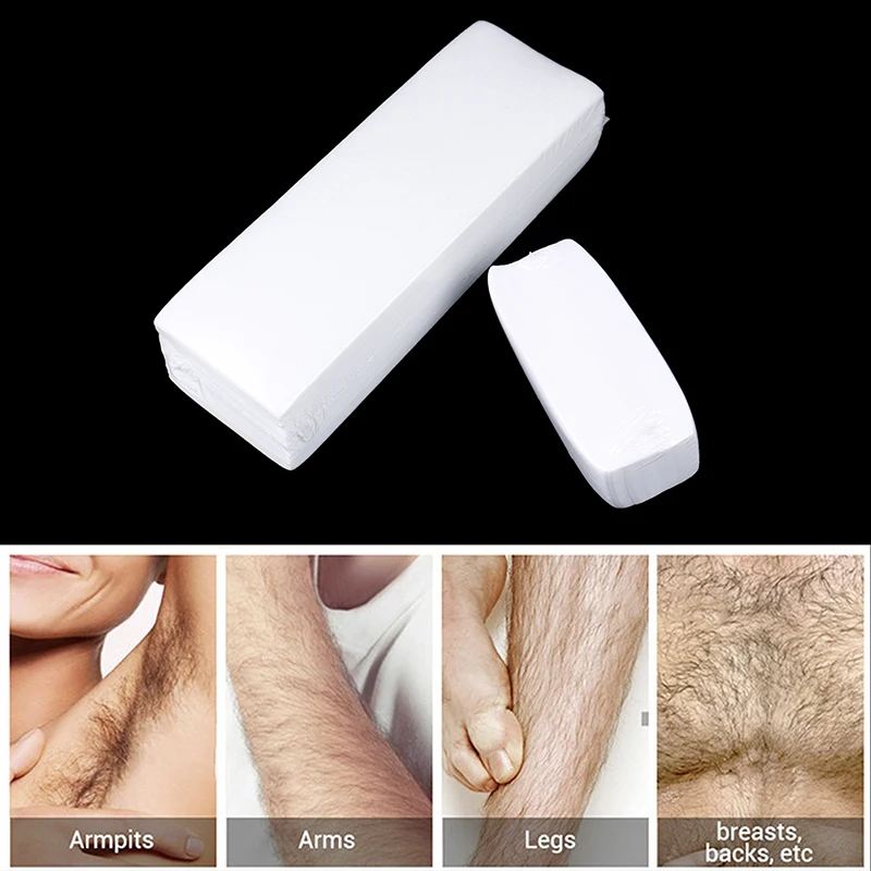 100 Wax Strips - Non Woven Beauty Waxing Strips for Leg Face Chest Back and Bikini 3