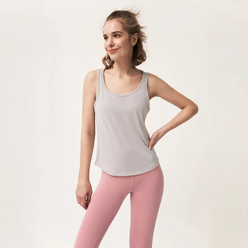 

Summer Large Size Fitness Suit Women's Tennis Red Sexy Fashion Vest Summer Loose-Fit Backless Beauty Back Yoga Sports Set