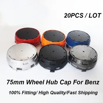 

20PCS 75mm ABS Wheel High Center Cap Covers Car Emblem Badge Wheel Hub Cap for GLK CLA GLC GLE A B C E S Class Car Styling