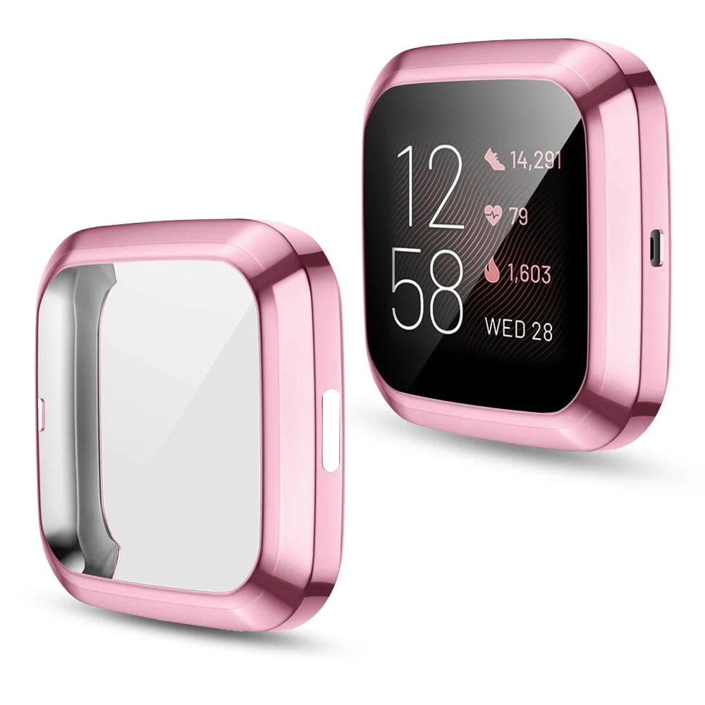 Защитный чехол для экрана Fitbit Versa 2 Smartwatch полностью покрытый термополиуретаном