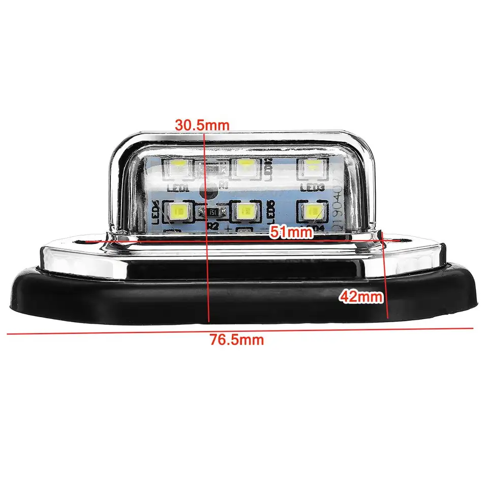 2 Luci LED Targa Xnourney 12V-24V Impermeabili - Per Camion, SUV, Barche - Foto 9
