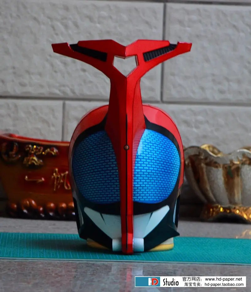3D бумажная модель шлем Kamen Rider косплей 1:1 носимая сделай сам детские игрушки