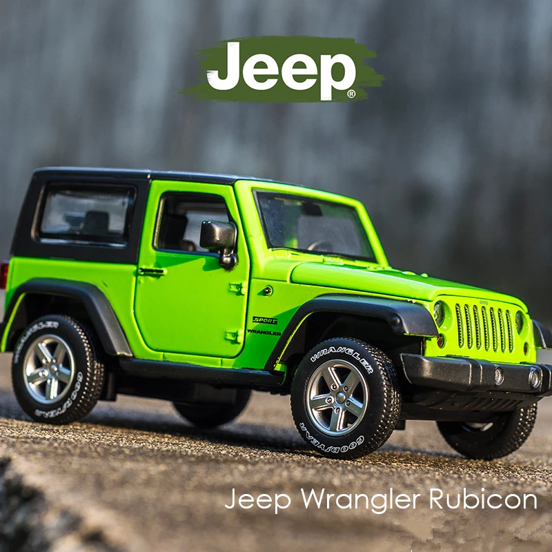 1:32 Jeeps Wrangler Rubicon Alloy Model Car Diecasts High Simulation Exquisite Off-road Vehicles Model Collection Childrens Gift 4