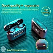 Tipo-c cabo de carga bluetooth fones de ouvido estéreo sem fio tws ipx7 toque à prova dwaterproof água fone de ouvido display led para oppo samsung
