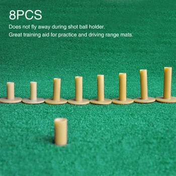 

8pcs Driving Range Beginners Ball Holder Stable Rubber Golf Spike Home Professional Training Practice Casual Games Accessories