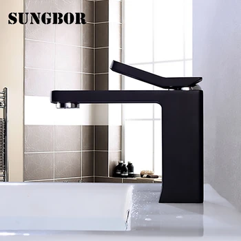 

Four-color simple retro copper black top basin faucet, chrome-plated brushed white elegant undercounter explosion-proof hot and