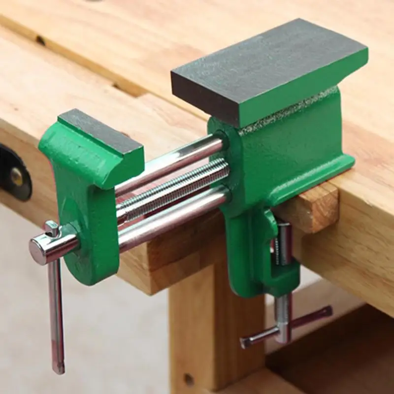 

Universal Bench Vise Mini Table Screw Vise Flat Tapping Tongs Multipurpose Practical Bench Clamp for DIY Craft Mold Fixed