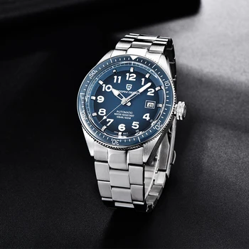 

Relogio Masculino PAGANI DESIGN Fashion Men wristWatch Automatic Mechanical Watch All Steel Waterproof Date Luminous Blue Watch