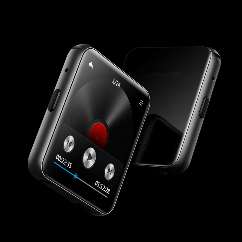 sliver bluetooth Мини MP3-плеер с зажимом, bluetooth, с 1,54 дюймовым сенсорным экраном, портативный MP3 музыкальный плеер, HiFi металлический аудио плеер с FM для бега - Цвет: sliver bluetooth