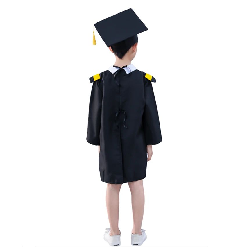 Graduation Gown Set Children School Academic Uniform Boys Girls