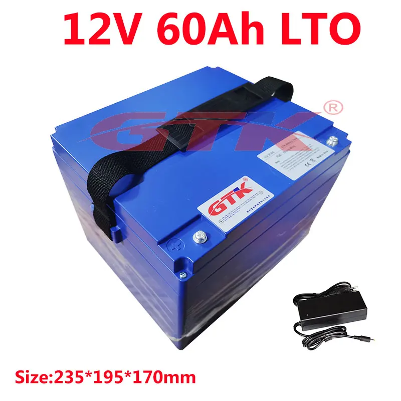 GTK 12V 60Ah литий-титанатный аккумулятор 2 4 v LTO с BMS для 1200W рыбалки лодки холодильника
