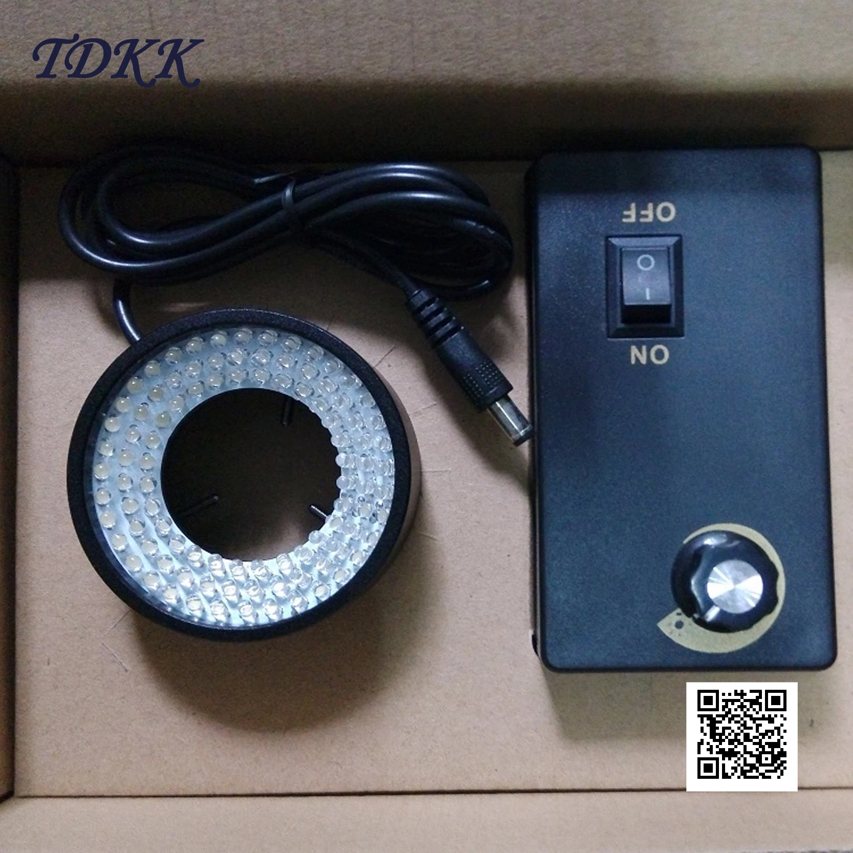 Industrial CCD Machine Vision Light Source Microscope Ring LED Lamp Inner Diameter 50mm 96 Grain Lamp 6-10W 220V