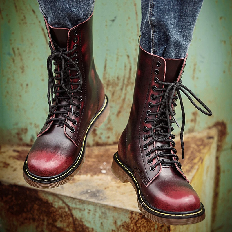 non slip combat boots women's