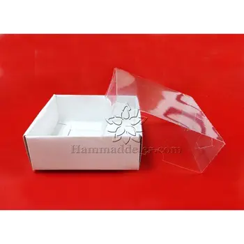 

Flat White Acetate Box 10'lu - 8x8x3 cm