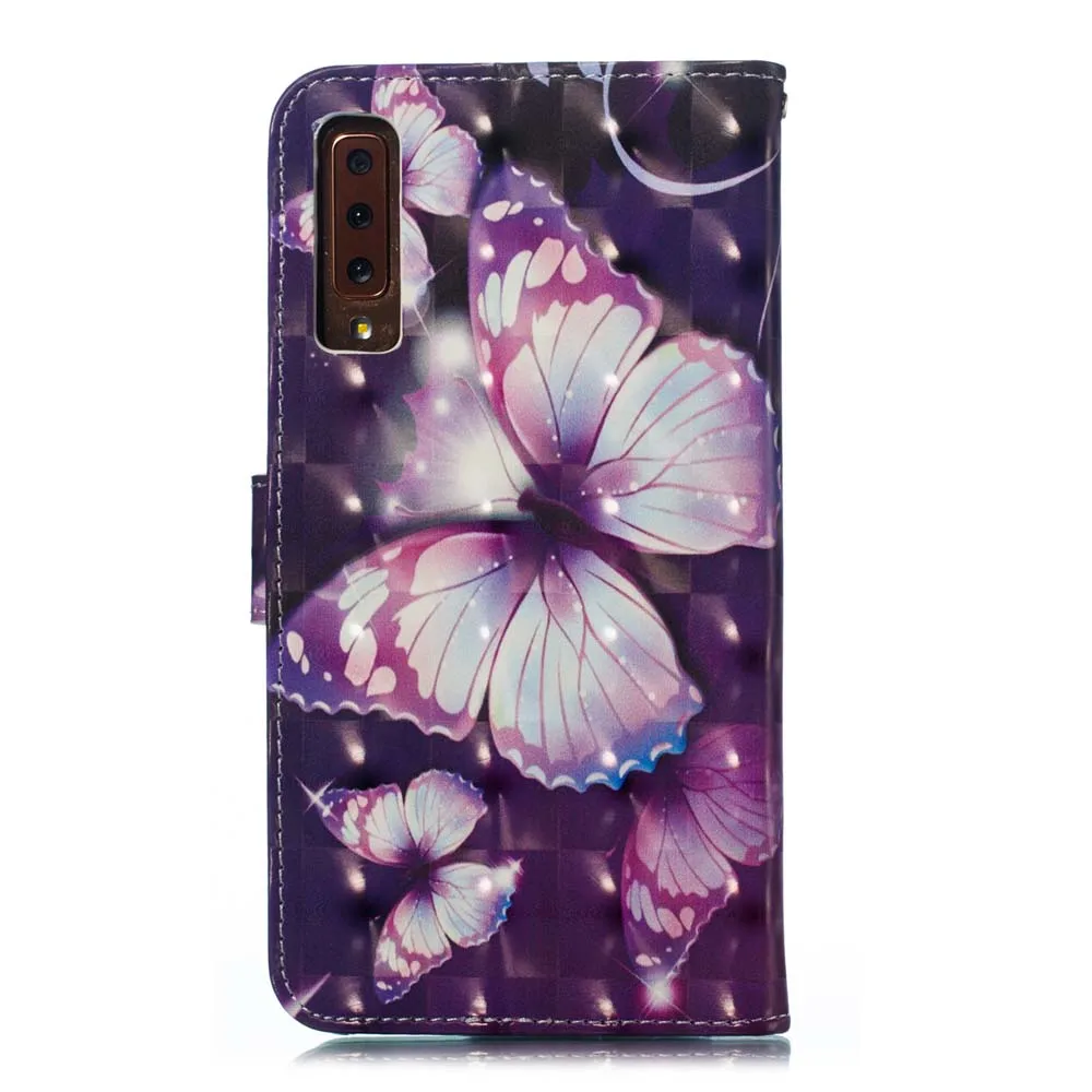 Чехол С Откидывающейся Крышкой для Samsung Galaxy A7 7 2018 A750 750 SM A750FN A750G чехол 3D кожаный