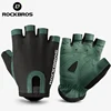 ROCKBROS Cycling Gloves Breathable Sweat-Wicking Net Bicycle Half Gloves Men Women High Stretch Fabric Sports Bike Gloves 1