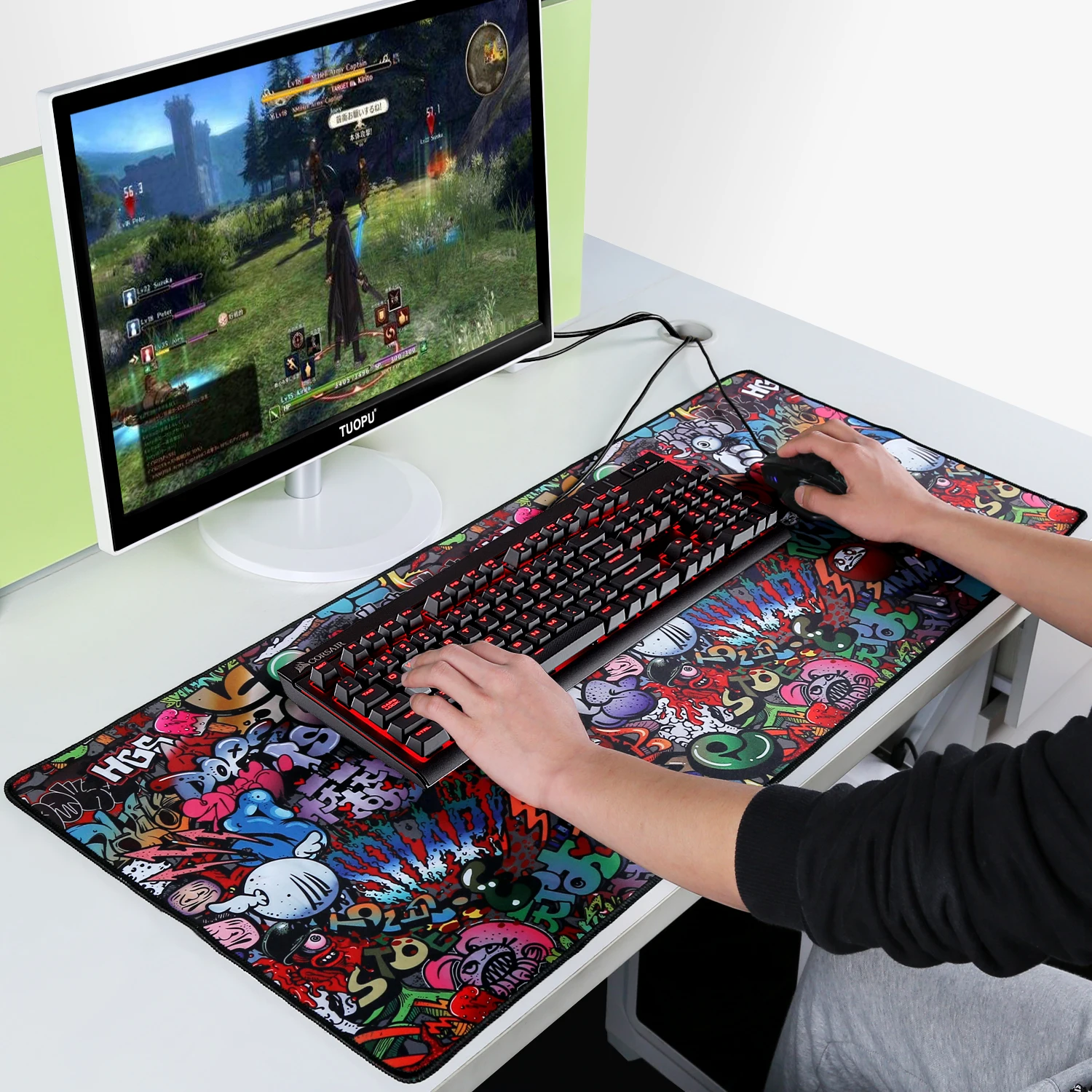 Игровой коврик для мыши большой игровой компьютерный Настольный Коврик