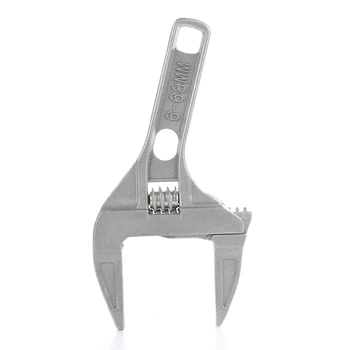 

6-68mm Mini Adjustable Spanner Short Shank Large Openings Wrench Head Depth 55mm hand tool 1pc