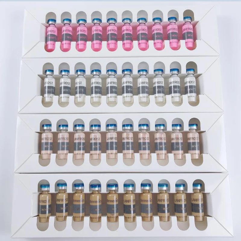 

5ml Stem Cell Gold Ampoule BB Cream Glow Dermawhite Liquid Foundation Mesowhite Whitening Serum Microneedle Anti Aging Therapy