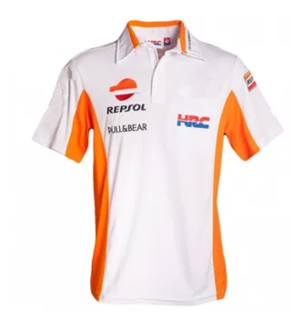 

Motorcycle Racing Polo shirt for Repsol HRC Motocross Moto T-shirt Men Riding short sleeve Breathable casual Polo