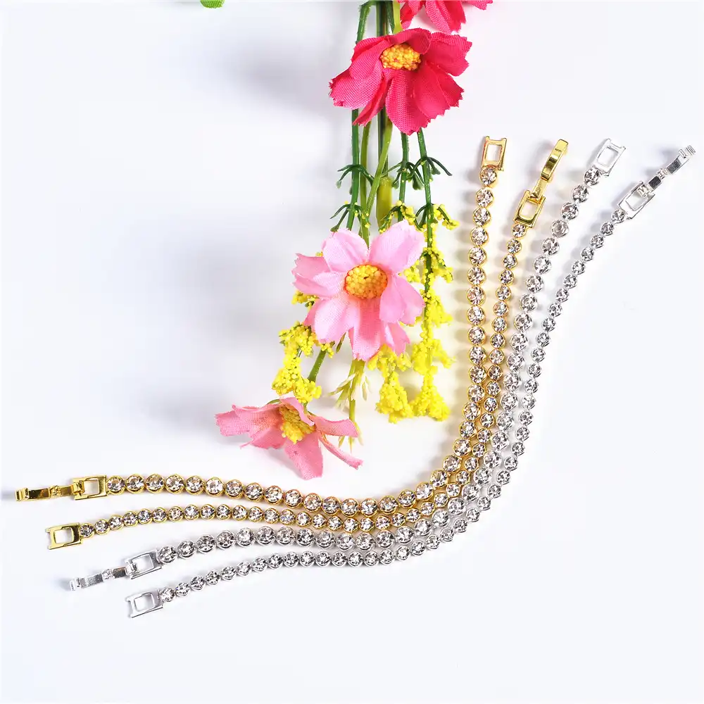 新スタイルブレスレット ファッションレディースラインストーンリストバンド ラウンドクリスタルジュエリー 絶妙なアクセサリーcoruixi チャームブレスレット Aliexpress