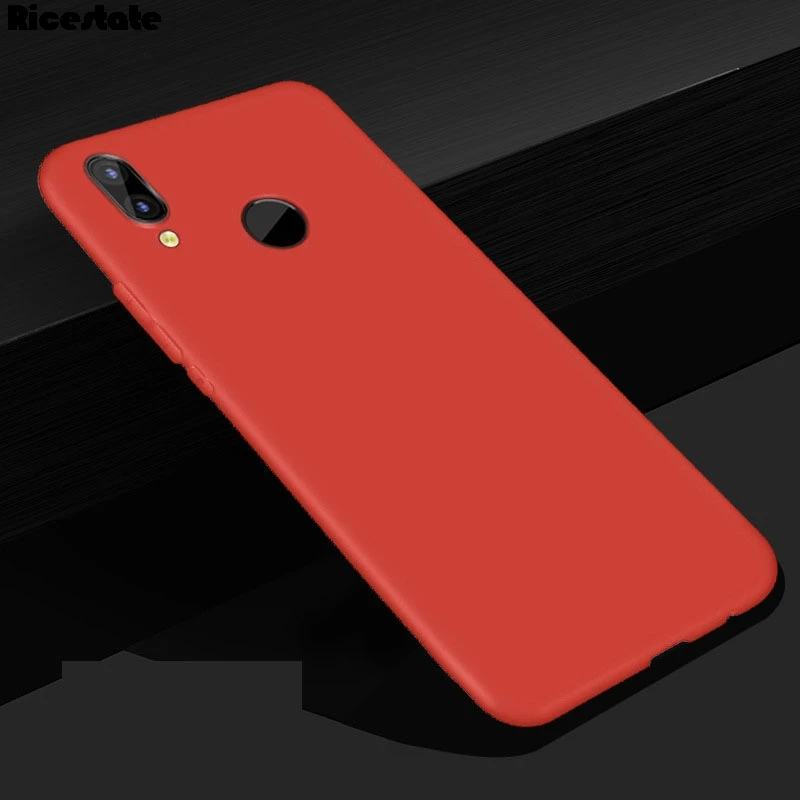 Candy Color Silicone Phone Case For Huawei P20 Lite Y6 2019 Y5 Y6 Y7 Y9 2018 Y9 Prime 2019 Y5P Y6P Y7P Matte Soft TPU Back Cover