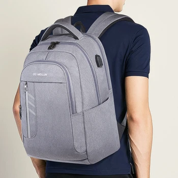 

Dc·MeiLun Men's Oxford Backpack Large Waterproof Laptop Bags Fashion School Bag USB Charging Shoulder Bag Outdoor Travel Bags