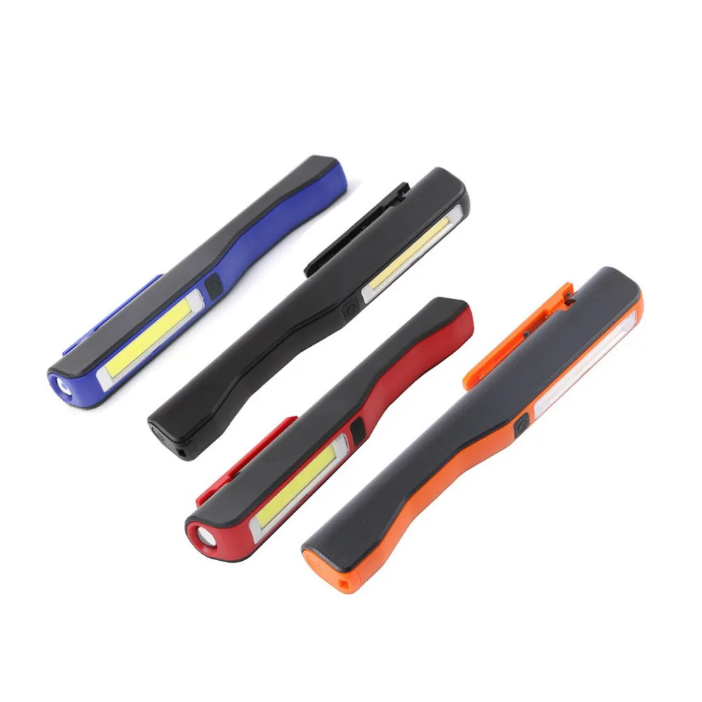 Mini Pen Type COB LED Flashlight Multifunction Torch Light Magnetic Working Inspection Lamp USB Charging Pocket Light