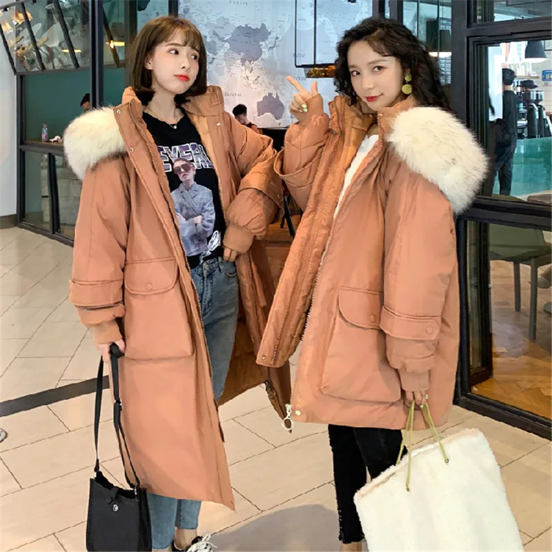 

Winter Jacket Women 2019 New Long Outwear for Women Winter Fashion Jacket Female Warm Winter Coat Women Fake Fox Fur Parkas