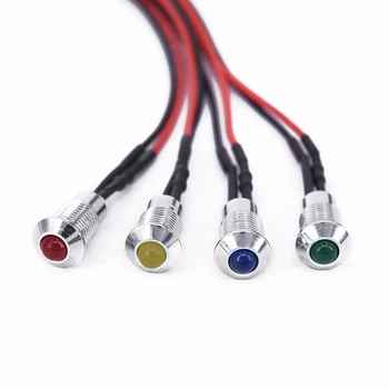 

Replacement Repair Spare Parts Mounting DC 12V LED Indicator Lights Car Truck 5mmx7mm Pilot Lamp Accessories Bulb