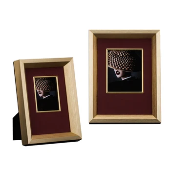 

Beautiful Wooden Photo Frame Rustic Textured Photo Picture Photograph Frame Case for Bedroom Living Room Decoraiton