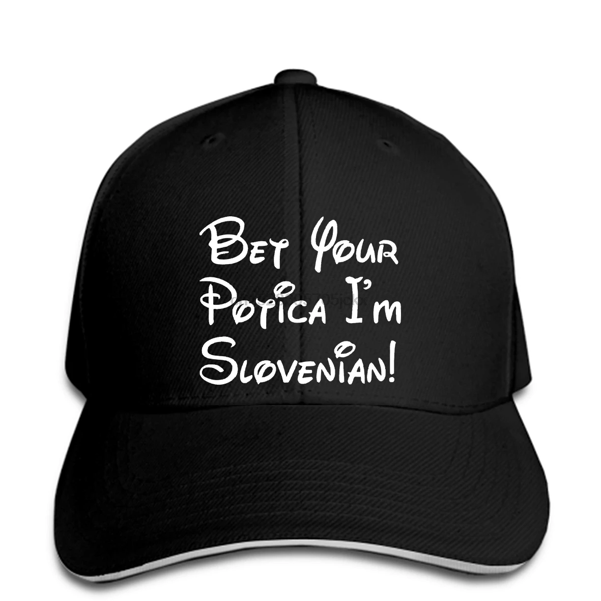 Bet Your Potica Im Словенский Мужской Тройник snapback шляпа пиковая
