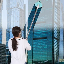 

Double Sided Glass Window Wipe Magnetic with 4pcs Adjustable Rods Set Household High Rise Building Glass Triangle Brush Cleaner