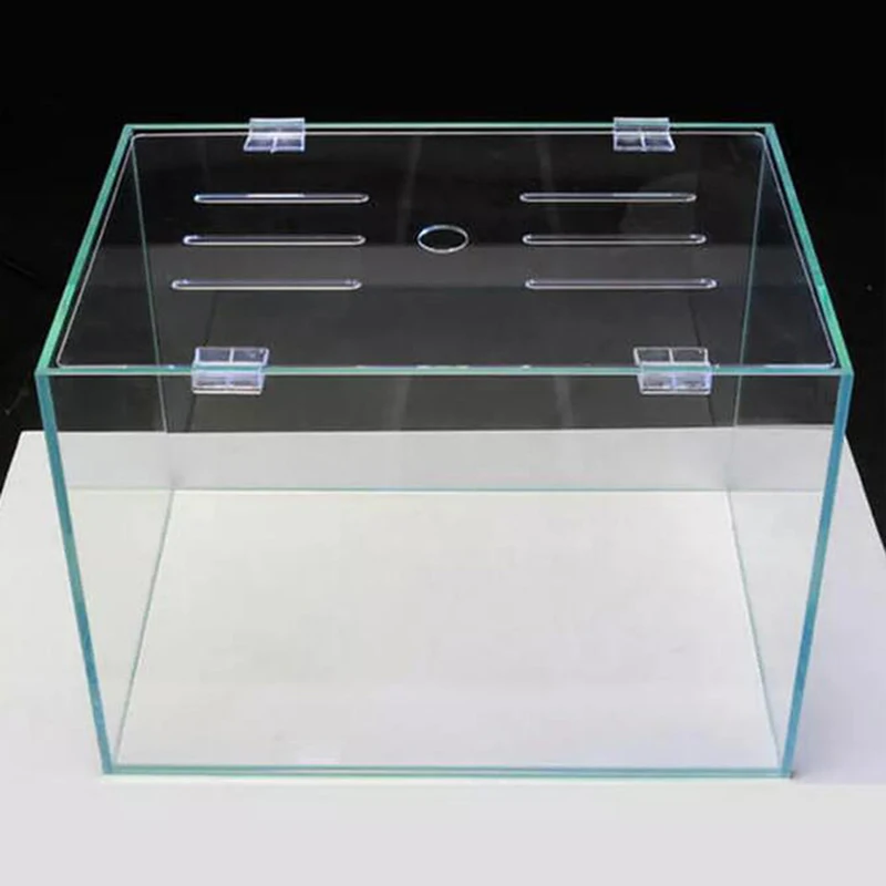 Couvercle Grillagé Pour Aquarium/reptiles - 4 Panneaux Modulables 30x30 Cm, En Polycarbonate