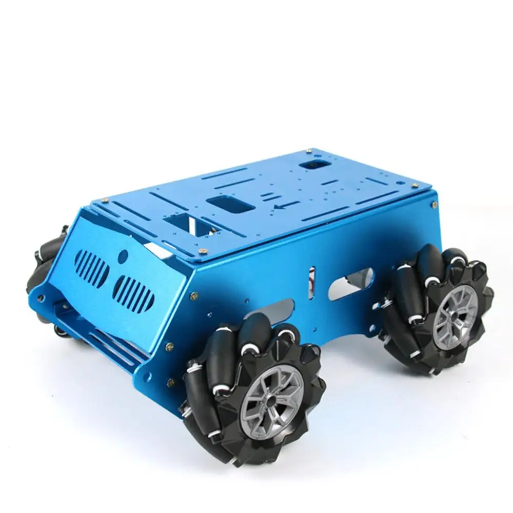 4WD Metal Smart Robot Car Chassis Kit 80mm Mecanum Omnidirectional Wheel High Torque  DIY Unassembled Toy