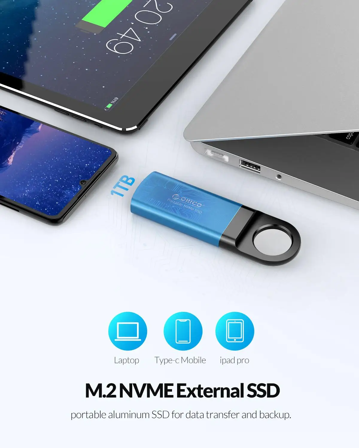 ORICO внешний SSD M2 NVME жесткий диск Mini 1 ТБ 128 ГБ 256 512 M.2 портативный USB C 3 10 Гбит/с