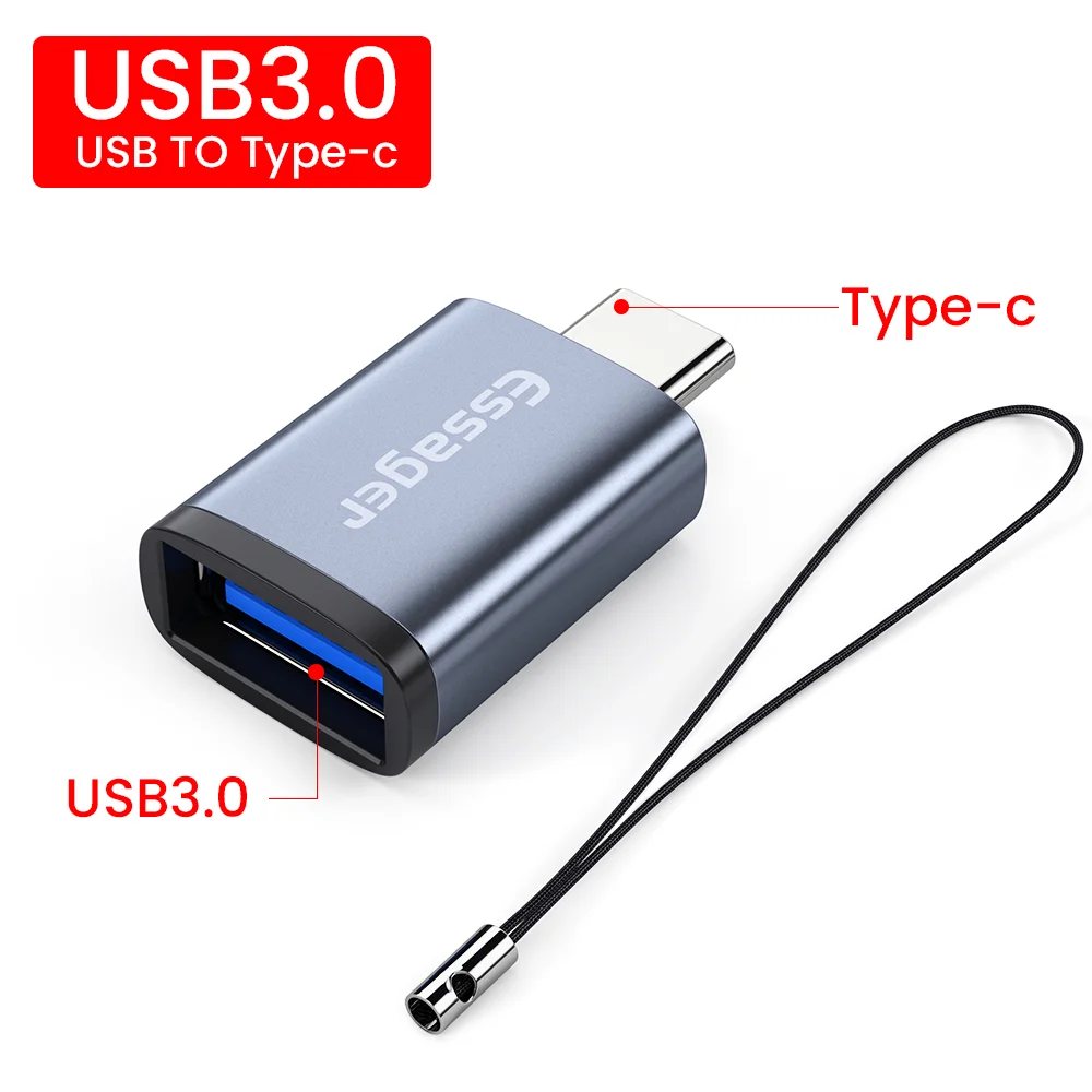 usb to phone jack adapter Essager USB Type C OTG Adapter Type-C USB-C Male To USB 3.0  Female Converter For Macbook Xiaomi mi Samsung USBC OTG Connector usb female to phone jack adapter Adapters & Converters